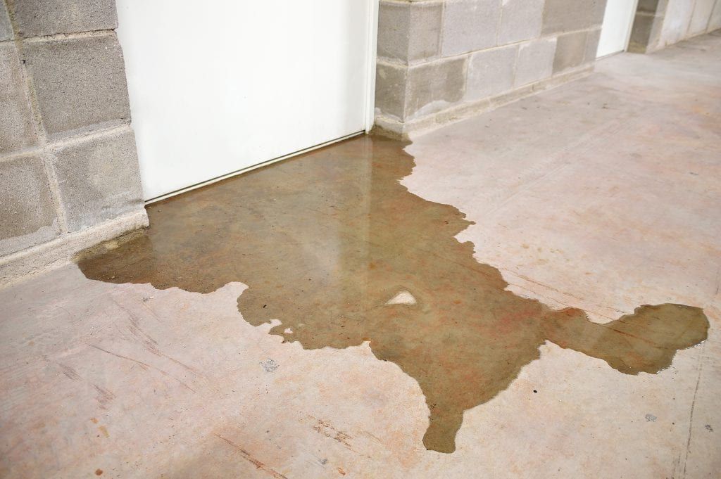 wet basement floor